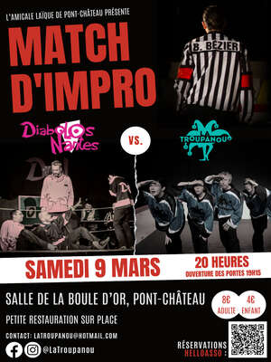 Affiche de Match avec la Troupanou